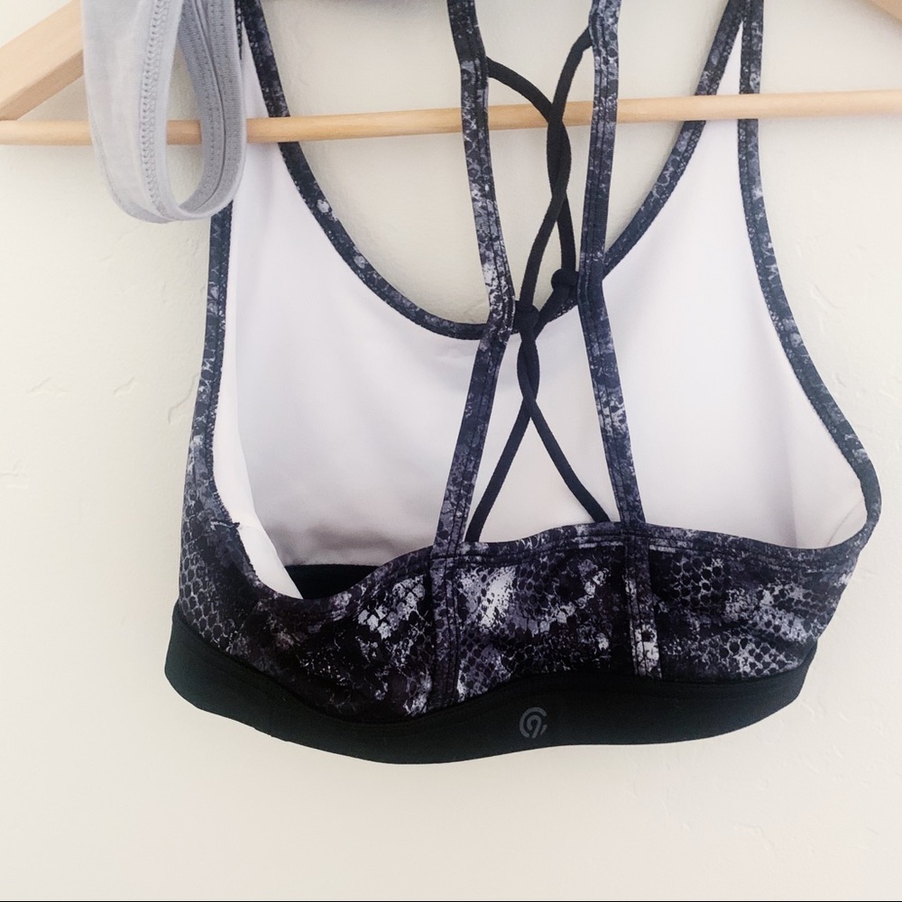 NWOT Champion Blue/Gray Tank Top With Sports Bra - Picture 7 of 8